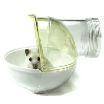 Hamster Baie Acril Material Respirabil Hamster Baie De Nisip Recipient Arici Cușcă De Veveriță Pestera Mici Accesorii Pentru Animale De Companie
