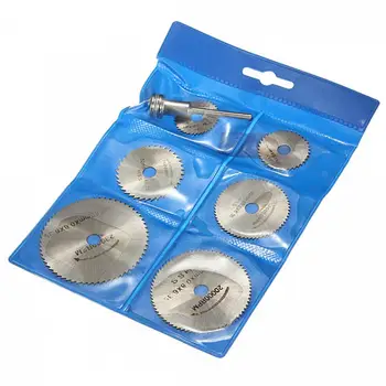 6pcs/set HSS de Mare Viteză din Oțel Circulare de Ferăstrău Plastic Lemn Disc de Tăiere Roata Set de Instrument Rotativ