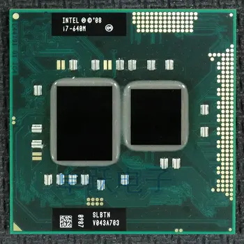 Intel core I7 640m I7-640m i7 640M Dual Core 2.8 GHz, L3 4M 2800 Mhz CPU Procesor funcționează pe HM55 640M transport gratuit