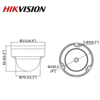 Hikvision Camera IP 4MP Dom PoE IR DS-2CD2143G0-am Cu Slot pentru Card SD IVS IP67 Camera de Securitate CCTV de Detectare a Feței Onvif H. 265+