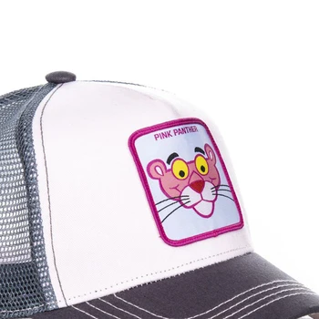 Pantera roz a ochiurilor de Plasă Capac Anime Patch bumbac șapcă de Camionagiu Tata sapca Snapback Vara respirabil moda de recreere în aer liber capace