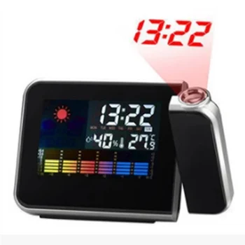 Timp De Proiecție, Ecran Color Vreme Calendar, Ceas Cu Alarmă Digitale Ceasuri Ceas De Birou 1 Buc Multi Function