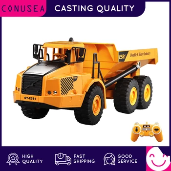 CONUSEA 1:16 RC Camion Basculantă Tractor Caterpillar Model Inginerie Auto Excavator 2.4 GHz Radio Controlat Masina Jucării Pentru Băieți