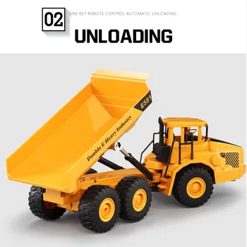 CONUSEA 1:16 RC Camion Basculantă Tractor Caterpillar Model Inginerie Auto Excavator 2.4 GHz Radio Controlat Masina Jucării Pentru Băieți