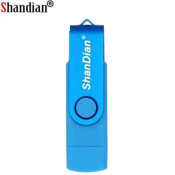 SHANDIAN OTG Flash Drive USB pendrive pentru Smartphone micro Pendrive 4GB 8GB 16GB 32GB 64GB Flash Memoria Stick USB Portabil