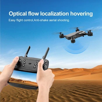 LF609 RC FPV Drone Fluxului Optic Wifi 0.3 MP/5.0 MP 4K Drone Quadcopter Cu Camera HD cu Unghi Larg de Camere Duble Pliabil Drona 4k