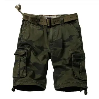 2019 Nouă Bărbați Pantaloni Scurți Carouri De Moda Pantaloni Scurți De Plajă Mens Casual Camo Pantaloni Scurți De Camuflaj Militar Pantaloni Scurți De Sex Masculin Bermude Cargo