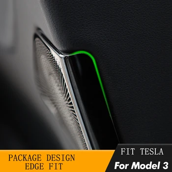 Din Oțel Inoxidabil, Difuzor Capacul Pentru Tesla Model 3 Decorative Accesorii De Protecție Model 3 De Carbon, Difuzor Audio Capacul Panoului