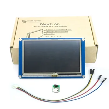 Nextion 4.3 inch Touch Screen TFT LCD Inteligent de Afișare NX4827T043 HMI Inteligent USART Serial UART pentru Raspberry Pi