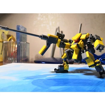 Mecha Roboți Granular Blocuri de Constructii pentru Copii Jucarii Pentru Copii 7cm Figura Asamblarea Cărămizi de Jucărie Amuzant Mașină de Păpuși juguetes