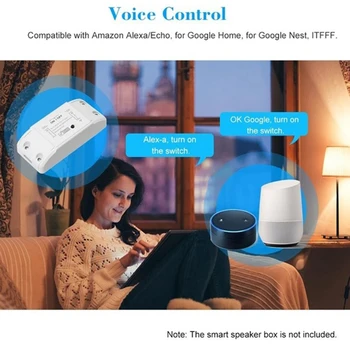 Tuya Wifi Smart Switch Timer de la Distanță fără Fir Comutator Universal Smart Home Automation Module pentru Alexa de Start Google