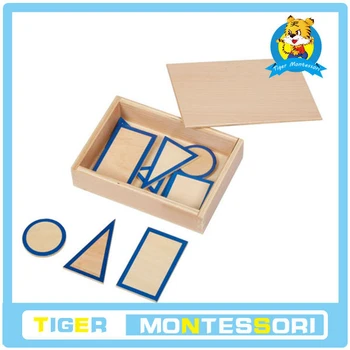 Montessori Geometrice Solide Baze cu Caseta de jucărie