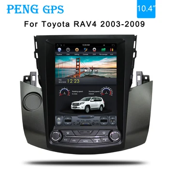 Tesla Masina de stil de Navigare GPS Pentru Toyota RAV4 2003 2004 2005 2006 2007 2008 2009 unitatii multimedia radio nu DVD player 4K