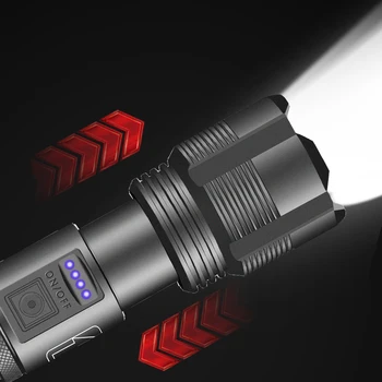 XHP70.2 Lanterna Led-uri de Înaltă Calitate LanternTactical Puterea de Vânătoare De 18650 Baterie Usb Reincarcabila cu Zoom Camping Lanterna XHP50