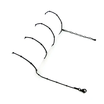 1.0 mm 55cm+5cm extra lanț șarpe lanț cu margele incuietoare homar 316L din oțel inoxidabil lanț de șarpe picătură de transport maritim