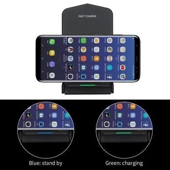 Haissky Qi Wireless Charger Pentru iPhone 12 11 X Pliabil 10W Repede Wireless Charging Pad Pentru Samsung Nota 20, Ultra 10 9 S20 S9 S10