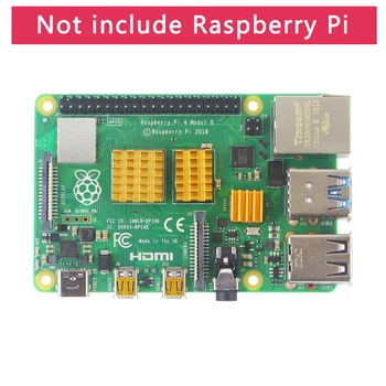 S ROBOT Raspberry Pi 4 Model B Accesorii Acrilice Caz + de Răcire Ventilator + Radiator + Butonul Power Adapter + Micro HDMI RPI165