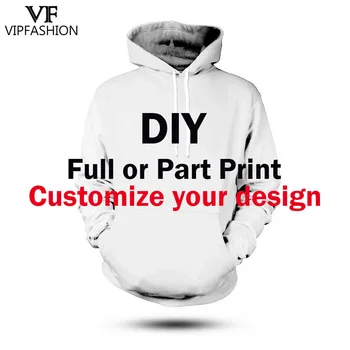 VIP MODA DIY Personalizat Propriul Design Imprimate 3d Zip Hooodies Oameni de Imprimare La Cerere Hoody Uza Jacheta Plus Dimensiune 4XL Hanorace
