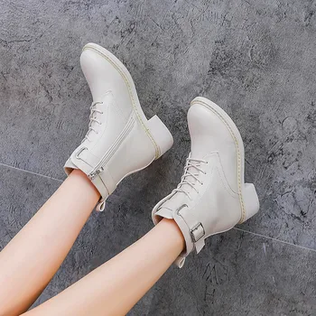 Adidași de Top de mare de Moda pentru Femei Clasic 2020 Femei Vulcaniza Pantofi de Brand Doamnelor Formatori din Piele Martin cizme cizme din piele