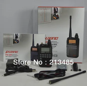 Versiune actualizată Puxing PX-2R VHF TX & RX, + UHF RX FM transceiver cu Tastatura LCD pentru securitate,hotel,sunca