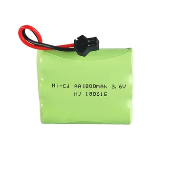 3.6 V 1800mah Ni-CD Baterie AA 3.6 v NICD acumulator pentru RC jucărie Mașină Barca model RC jucarii Baterie SM/Tamiya/ECS/EL-2P Plug