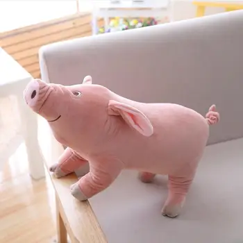 40cm Simulare de Pluș de Porc Moale Jucărie Animal de Pluș Porc Papusa de Desene animate Minunat de Porc Perna Copii Jucărie Cadou de Ziua de nastere pentru copii