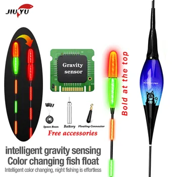 Pescuit inteligent de Lumină Led Float 1buc Echipamente, Inclusiv Bateria CR425 pescuit de Noapte Lega Gravitație senzor chip dop accesorii