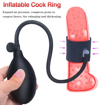 Gonflabile Penis Sleeve Pentru Extindere Penisului Penis Practicanta De Sex Masculin Extender Penis Pompa De Jucarii Sexuale Pentru Bărbați Inele Pentru Penis Centura De Castitate