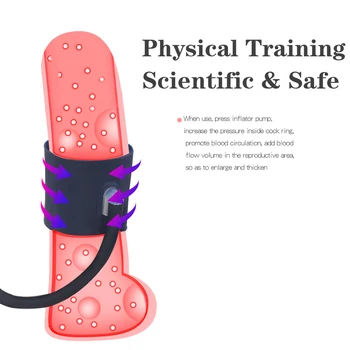 Gonflabile Penis Sleeve Pentru Extindere Penisului Penis Practicanta De Sex Masculin Extender Penis Pompa De Jucarii Sexuale Pentru Bărbați Inele Pentru Penis Centura De Castitate
