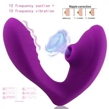OLO Vagin Supt Vibrator Cu 10 Viteze Vibratoare Fraier Orală Aspirație Stimulator Clitoris Sex Erotic Jucării Sexuale pentru Femei Wellness