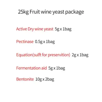 50 kg de vin rosu ingrediente vinificație pachet Tanin Fermentare Auxiliar de Stejar Pectina Enzimă Săpun Fructe, Vin, Mied drojdie