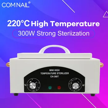 300W Temperatură Înaltă Sterilizator Instrumente Nail Art Dezinfectarea Cabinetului Sterilizator Mașină Pentru set Manichiura SUA/UE Priza 110V/220V