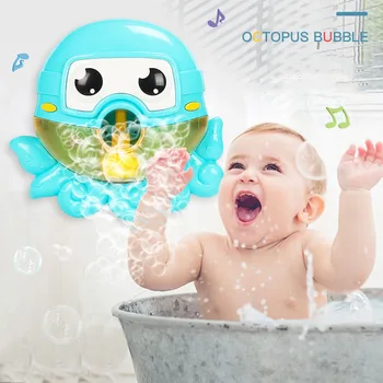 În aer liber, Masina de Bule Caracatita Muzica Electric Bubble Maker Baby Bubble Maker Înot Cadă Săpun Mașină de Jucarii pentru Copii