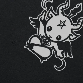 Nou Stil de Vara Țapul Satanic Baphomet Desene animate Tricou Barbati din Bumbac cu Maneci Scurte T-shirt Imprimat Tricou Brand