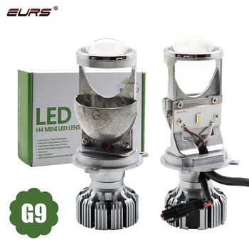 EURS design Nou 2 BUC LED-uri Auto Faruri H4 Lentilă led mini G9 cu Led-uri Auto de Iluminat Lampa de Înlocuire Becuri Auto far hi/lo fascicul