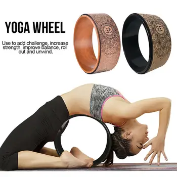 Plută Naturală Yoga Roata De Fitness, Masaj Roata Gol Îmbunătățirea Înapoi Curbe Întinde Pilates Yoga Cerc Accesorii
