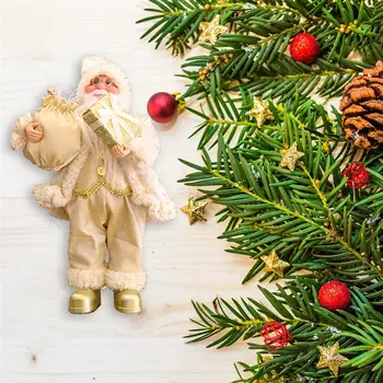 1 buc Moș Crăciun Doll Papusa Bumbac Rezistent de Aur de Crăciun Drăguț în Picioare Decor Pentru Femei Copilului Decor Petrecere de Craciun Decoratiuni