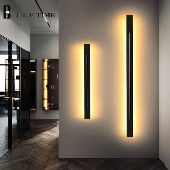New Sosire aur Negru terminat LED-uri Plafon Candelabru Pentru Studiu Living Dormitor Aluminiu Candelabru Modern