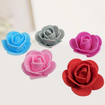 500Pcs 3,5 cm Spuma PE Rose Capete de Flori Artificiale Scrapbooking Pentru Casa Gradina DIY Foamiran Coroane de Flori Decor Nunta