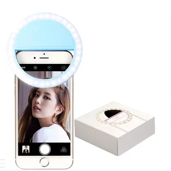 În Stoc USB charge LED Selfie Inel de Lumina Iluminare Suplimentară Selfie Consolidarea Umple de Lumină Pentru Telefoane