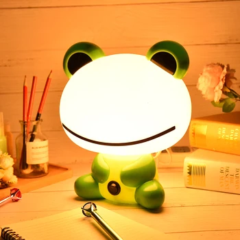 Desene animate Broasca Lămpi LED Lumina de Noapte de Dormit Lampa de Noapte pentru Copii Lampă de Pat pentru Copii Hrănire NightLights Birou Lumini de Noapte 19.5X16.5X28cm