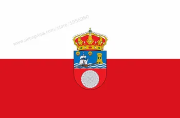Pavilionul Cantabria 3 x 5 FT 90 x 150 cm Spania Provincial Steaguri Bannere