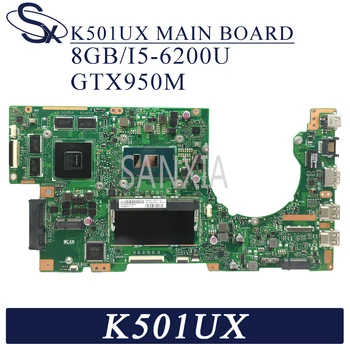 KEFU K501UX Laptop placa de baza pentru ASUS K501UX K501UB original, placa de baza DDR3 4GB/8GB RAM（Trimis la întâmplare） I5-6200U GTX950M EDP