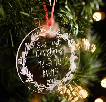 Clar Acrilică Coroană de Crăciun, tag-uri ,Pom de Crăciun agățat, Copac Xmas Decor, Fleac Crăciun ornament, Cadouri, favoruri