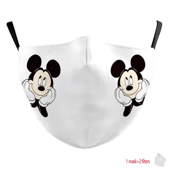 1 BUC Copilul Masca Mickey Model 3D Masca de Fata cu Gura Masca Copil Disney Cartcoon Masca Anti-praf, Vânt Respirabil Masca