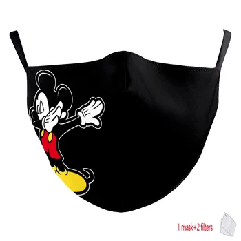 1 BUC Copilul Masca Mickey Model 3D Masca de Fata cu Gura Masca Copil Disney Cartcoon Masca Anti-praf, Vânt Respirabil Masca