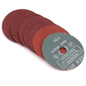 50PCS 100x16mm Fibra de Slefuire de Slefuire Discuri de Roti de 24 la 120 Grit pentru Polizor unghiular