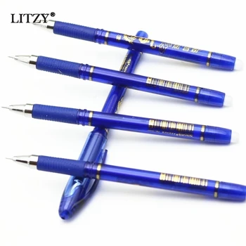 3+50Pcs/Set 0.5 mm Albastru Negru de Cerneală Pix cu Gel care poate fi ștearsă Refill Rod Erasable Pen Lavabil Mâner Școală, Scris de Papetărie Gel Ink Pen