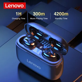 Original Lenovo HT18 Cască fără Fir Bluetooth pentru Căști Impermeabil HIFI Stereo setul cu Cască cu Microfon TWS Sport Pavilioane