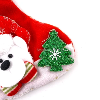 Noi de Crăciun Ciorapi Ciorapi cu om de Zăpadă Moș Elan, Urs Bomboane Cadou Sac Decorare Pom de Crăciun de Anul Nou Consumabile